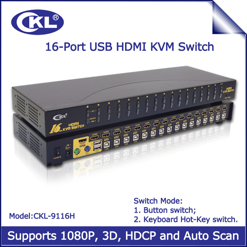 CKL-9116H 4 k HDMI KVM ġ 16 Ʈ PC  Ű..